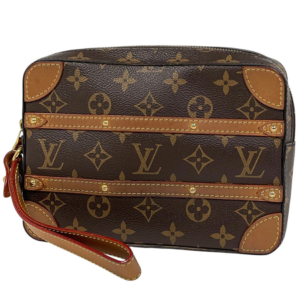 Louis Vuitton Soft Trunk Pochette Monogram Legacy Shoulder Bag Brown